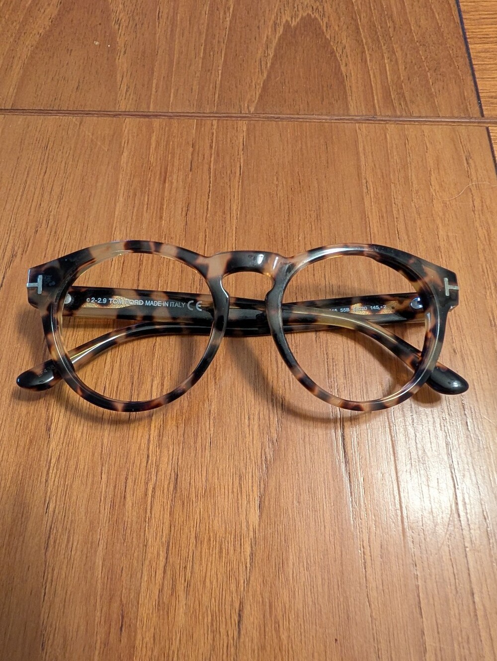 Tom Ford Margaux 02 TF615 55B Classic Havana Tortoise Shell Brown Frames Retro